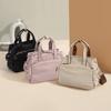 Trendy Solid Color Women's Handbag Waterproof Multi-Layer Top Handle Bags Large Capacity Crossbody Bag for Women