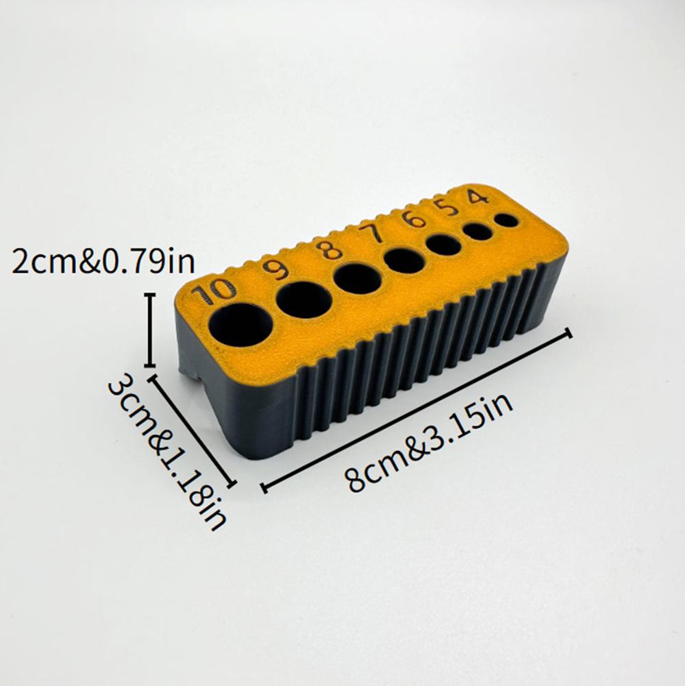 1PC Drill Guide a Metric Drilling Guide for Drill Bits from 4mm to 10mm, with Clearly Marked Holes to Allow You to Quickly