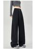 2026 American-Style Wide Leg Drawstring Sports Pants: Casual, Loose-Fit, Lazy Style