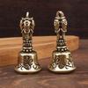 Tibetan Bronze Bell Antique Bell Christmas Tree Pendant Brass Handicraft Magic Bell Wind Bell Shui Feng Bells For Decoration