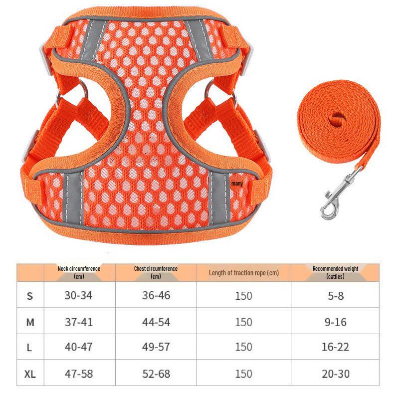 

Набір шлейки та повідця для домашніх тварин для собак і котів L