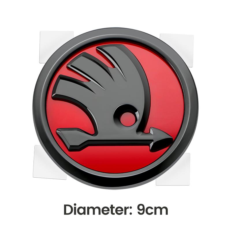 80mm 90mm ABS Emblem For Skoda Fabia 1 2 Octavia a7 RS Superb Rapid Yeti Karoq Vision Car Head Front Rear Boot Tailgate Sticker aga633
