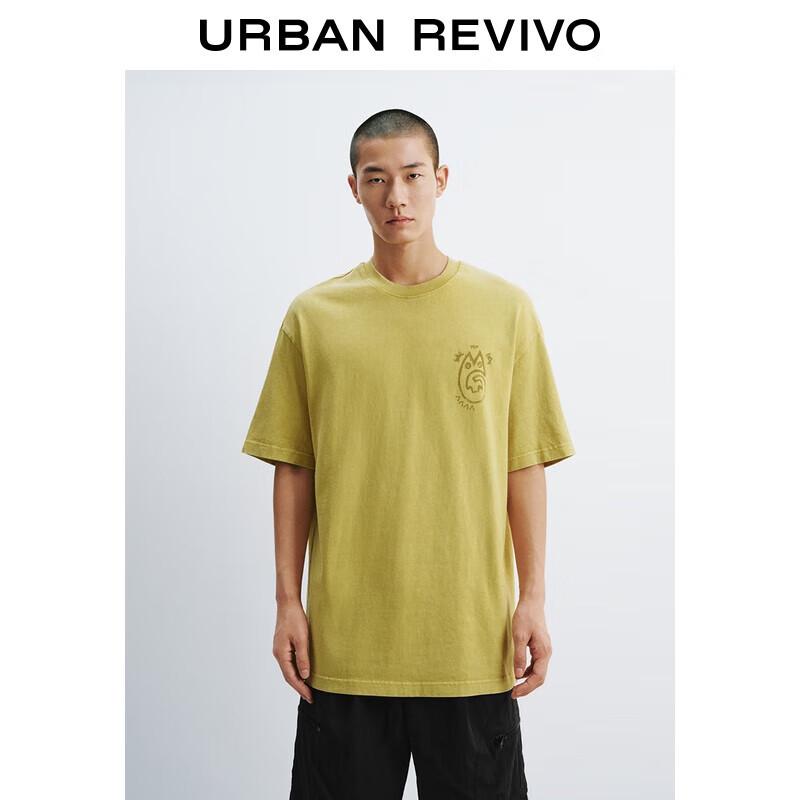 UR Men s 2025 Summer Loose Fit Cotton Graphic T-Shirt S