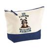 Makeup Bag - PLANETEE - Ivan Panda Grain - Large Size - Cotton - Custom HD Sublimation Printing