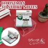 Merry Festival 3D Model Notepad Paper Cube Sculpture 3D Memo Pad Color Sticky