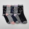 Arnold Palmer Floral Non-Slip Women's Mid-Length Socks 5 Pairs