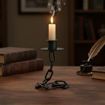 Industrial Style Dark Style Candle Holder Vintage Candle Stand  Bedside