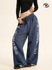 Yongfang Unisex Amerikansk-stil Trendy Sweatpants: Løstsiddende, Jazz Hip Hop Bogtryk, Afslappet Lige & Vide Ben.