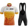 Rcc Poc Men's Cycling Jersey Set Summer Cycling Clothing Mtb Bike Clothing Uniform Maillot Ropa Ciclismo Cycling Suit 2024
