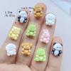 20Pcs New Cute Resin Cartoon Rabbit, Panda, Dog, Dinosaur Flat Back Scrapbooking DIY Jewelry Craft Decoration Accessories