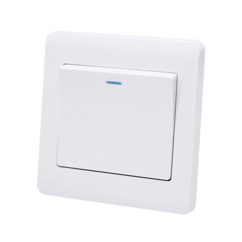 Xin Gong Pai Type 86 Single-Pole 10A Wall Switch Panel, White (10-Pack) белый