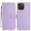 For iPhone 16 Pro Max Wallet Case with Strap/Multiple Card Slots Solid Color Leather Stand Phone Cover