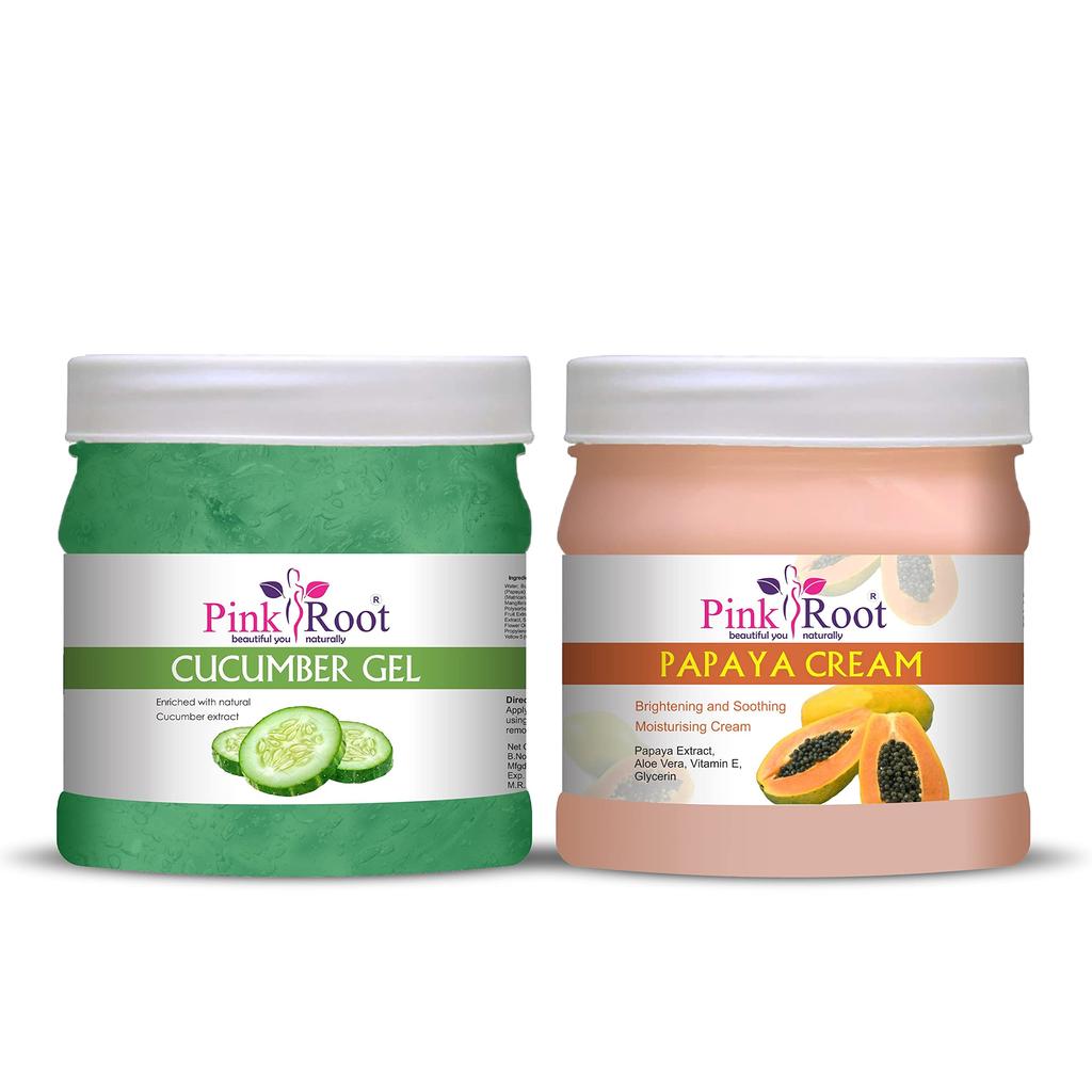 Pink Root Cucumber Gel 500gm with Papaya Cream 500gm