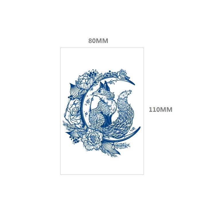 

Эмми Линии Принцесса Маленький Узор Травяной Постепенное Изменение Полуперманентная Водонепроницаемая Татуировка Наклейка Имитация Татуировки Наклейка 80*110MM