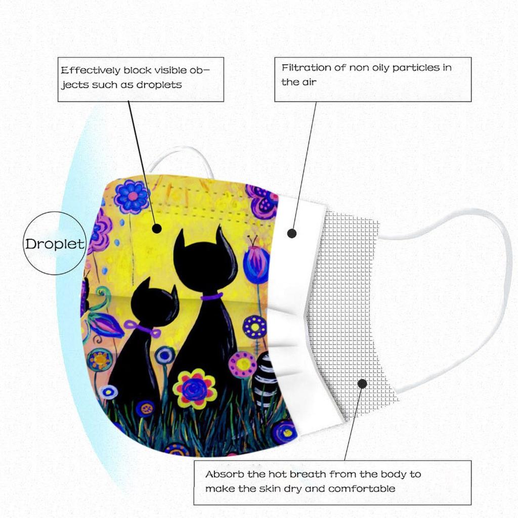 50 Stück Einwegmasken Sicherheitsmasken für Männer und Frauen Kindermasken