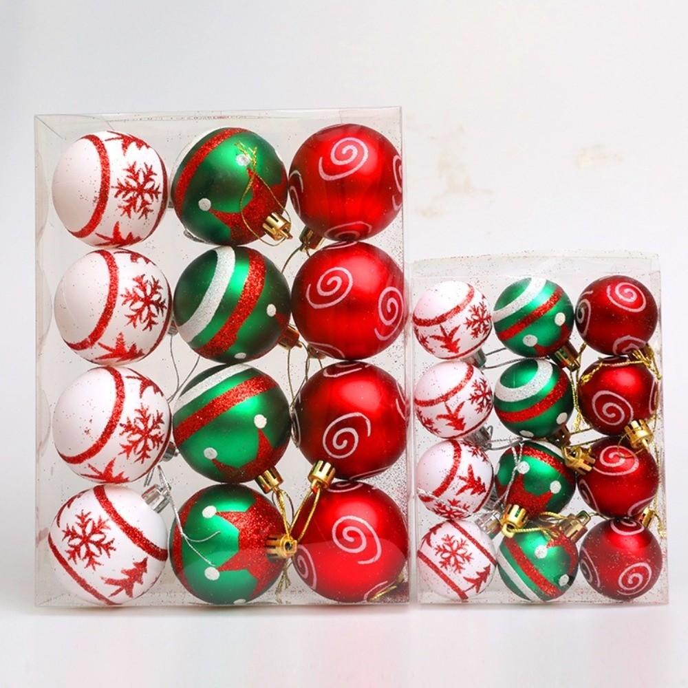 4/6cm Christmas Hanging Ball Electroplated Christmas Baubles  Photographic Props