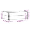 Planter Box 120x80 cm Solid Pine Wood