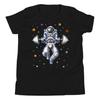 Space Astronaut Kids Shirt, Fitness Boys T-Shirt, Weightlifting Tee, Gym Workout Shirt, Bodybuilding Shirt, Exercising Clothing, Gym Clothes