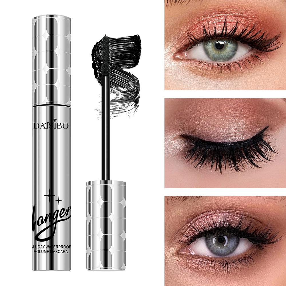 Longer Spray Silver Mascara Waterproof Sweat Resistant Thick Extended Warm Water Makeup Remover No Smudging No Clumping Mascara Beauty