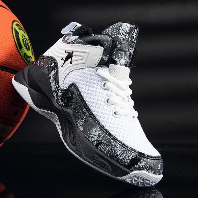 Children's Sports Shoes 2025 Spring New Mesh Breathable Training Middle and Older Children's Casual Shoes Boys Basketball Shoes