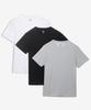 BASIC HOUSE [3Pack] Uni Pure Cotton 30-Count Bci Round Neck Plain Short Sleeve T-Shirt (3 Pack)_4 Colors Lats0110 (B Type)
