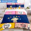 3-teiliges Char-lie und Lola Abenteuer Bettwäsche-Set, Enthält 1 Bettbezug und 2 Kissenbezüge. Perfekt für Schlafzimmer, Wohnheim, Weihnachtsgeschenk für Fans