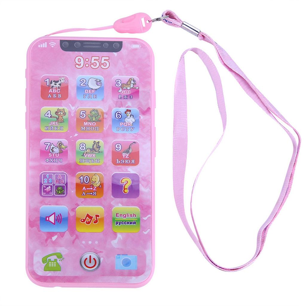 Baby Kids Music Toy Simulated Mobile Phone Educational Learning Machine Children Gifts(Russian)