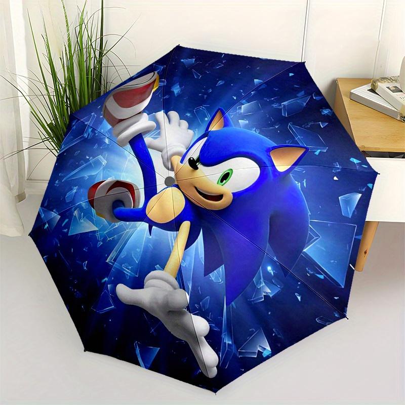 

Speedster Sonic: Breakthrough Adventure T Shirt Umbrella, Portable 3 Fold Compact Umbrella for Men & Women, Valentine s Day Mother s Day Ha