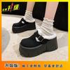 Keep Warm and Increase Height, Wear Velvet Cotton Shoes Outside 2025 Autumn and Winter New Models, Small Super Thick-soled Short Tube Fluffy Snow Bo