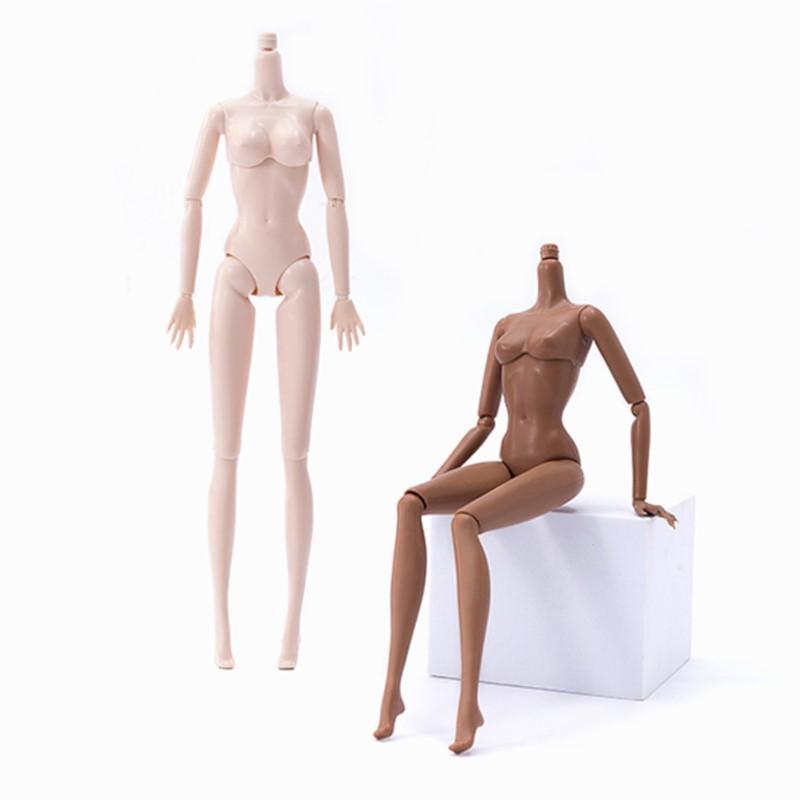 Doll Fashion Head 1/6 Supermodel Doll Makeup Face Curly Hair Toy Joint Movable White/Normal/Black Skin Body+Head Doll Accessorie