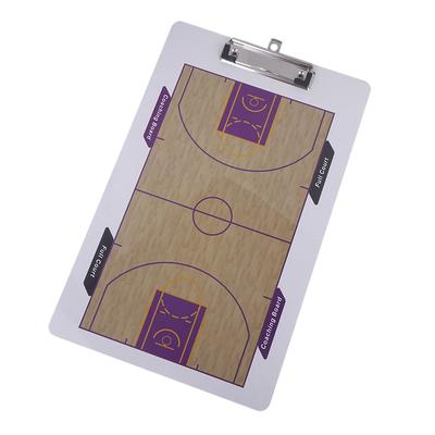 Basketbalové koučovací tabulky Přenosná basketbalová tréninková koučovací pomůcka Smazatelná bílá tabule Přepisovatelná Vybavení pro rozhodčí Taktická tabule