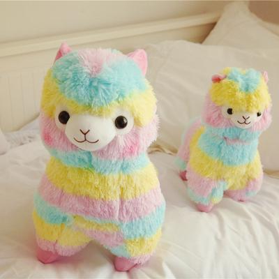 Cute Beast Rainbow Alpaca Doll Plush Toy Colored *** Grab Machine Doll a Generation