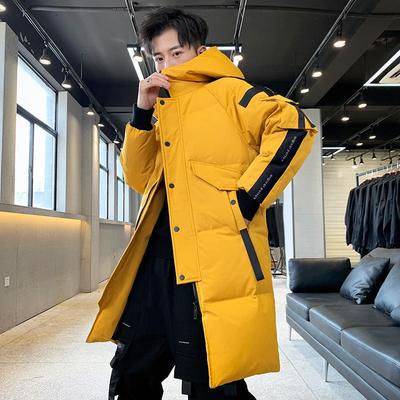 Middellange Tooling Heren Donsjas Koreaanse Versie van Het Webbing Verdikte Winterkleding