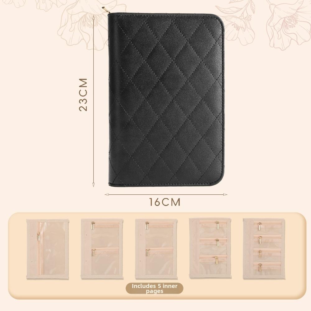 Detachable Pages Jewelry Storage Book Large Capacity Jewelry Organizer Bag Small Jewelry Storage