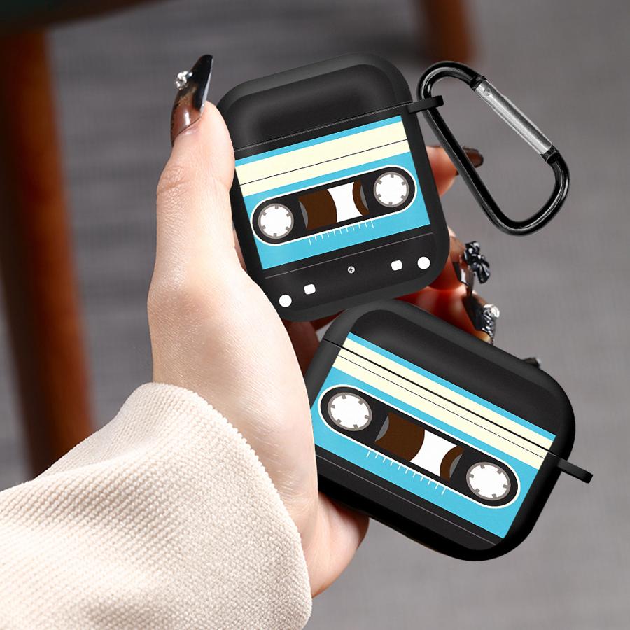 Creative Cassette Tape Earphone Cases Cover Case For Airpods Pro2 4 Pro3 1 2 3 Pro
