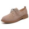 Casual Lace-up Women's Suede Low-top Leather Shoes