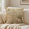 Farmhouse Home Vintage Floral Cushion Cover Double-Sided Plush Sofa Cushion Covers Organic Breathable Invisible Zipper