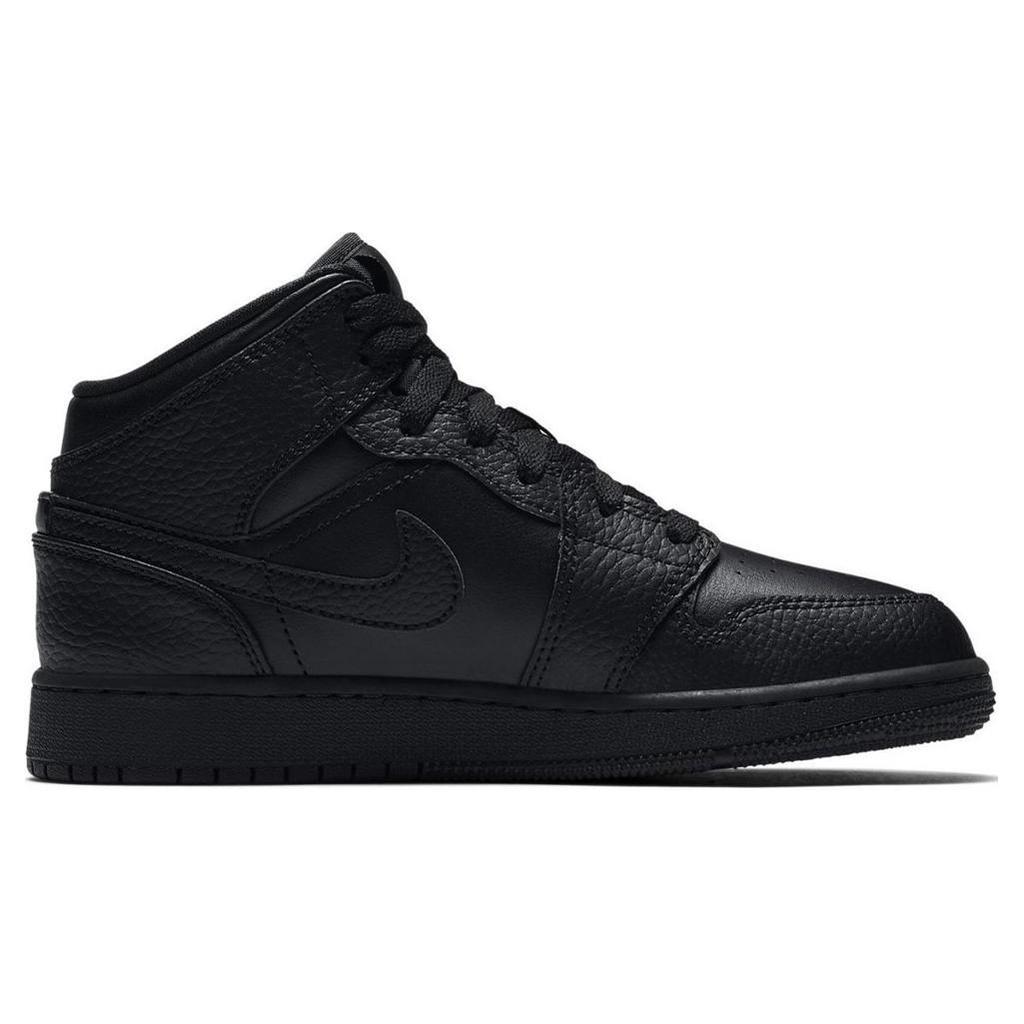 Jordan 1 Mid Triple Black GS 554725-093