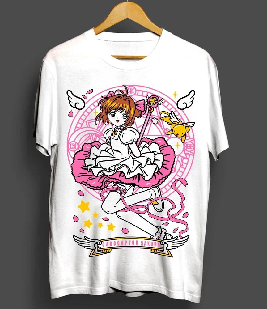 Caraptor Sakura Tshirt Waifu Kerochan Kawaii Anime Unisexga Tshirt White S