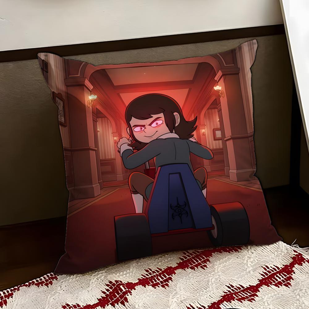 Haunted Anime HHotel Cushion Cover Reversible Soft Durable Pillow Cover Home  Car MultiScene Use for Daily Comfort
