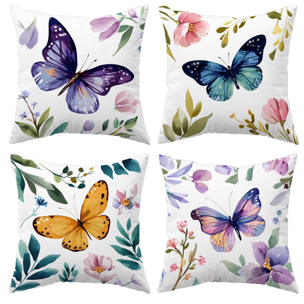 

4 Piece Pillow Covers Set Home Decor Perfect For Adding A Vibrant Touch To Your Sofa Bed Or Living Room Space 35x35cm 4pcs