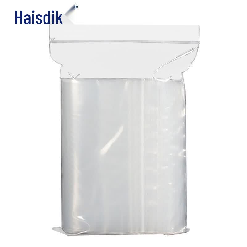 Hisedick Thickened Transparent PE Self-Sealing Bags 14 x 20 cm