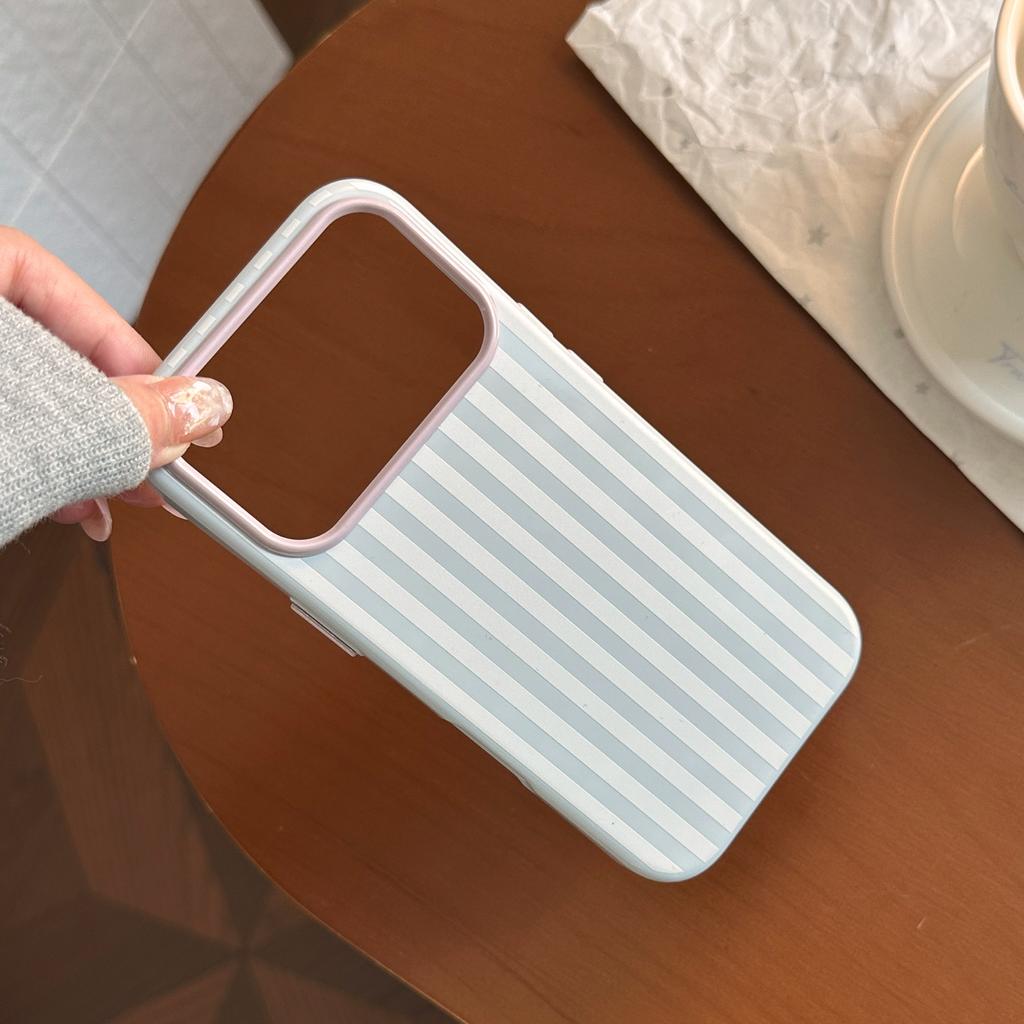ins wind personalized stripes are suitable for Apple 17Pro mobile phone case iphone16 anti-drop 15 simple niche 14 soft 13