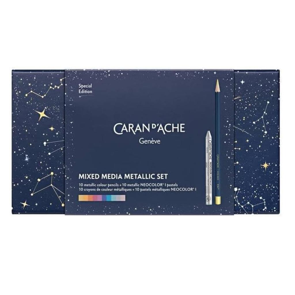 CARAN Caran Colored Pencils Mixed Media Set Christmas 2024 Collection 20 Colors 20 Pieces Limited Edition Official Import D'ACHE d'Ache