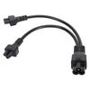 IEC320 C6 Male To Dual C5 Female Power Cord 30cm C6 To 2xC5 Y Splitter Adapter Power Cable 2.5A 250V