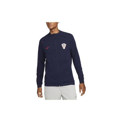 Kroatien Akademie Profi-Fußballtraining Logo-Druck Reißverschluss Freizeitjacke Herren Oberbekleidung Marineblau DH4743-498
