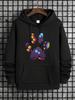 Unisex Hoodie, Unisex Printed Drawstring Hooded Sweatshirt