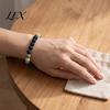 Dopamine Color Beaded Wristband Obsidian Stone Bracelet for Men Women, Colorful Rock Beads Unisex Fashion Stackable Stretch Bracelet, Aromatherapy