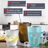 Colored Acrylic Water Cup: Transparent, Heat-Resistant, Drop-Resistant—Perfect for Mouthwash, Juice, Tea, or Beer.