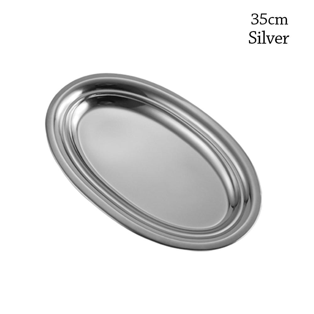 Large Capacity Steamed Fish Dish 304 Stainless Steel Baking Tray  for Cooking Serving
